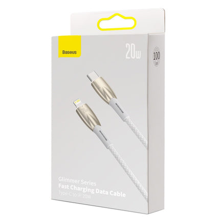 BASEUS Cable for fast charging iPhone USB-C - Lightning 480Mb/s PD 20W 1m white – image 6