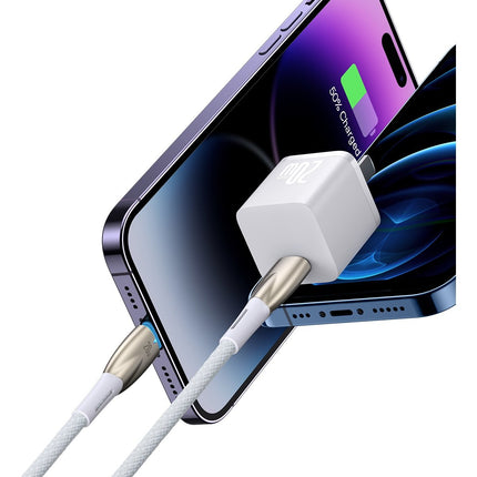 BASEUS Cable for fast charging iPhone USB-C - Lightning 480Mb/s PD 20W 1m white – image 8