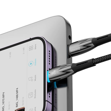 BASEUS Cable for fast charging iPhone USB-C - Lightning 480Mb/s PD 20W 2m black – image 10