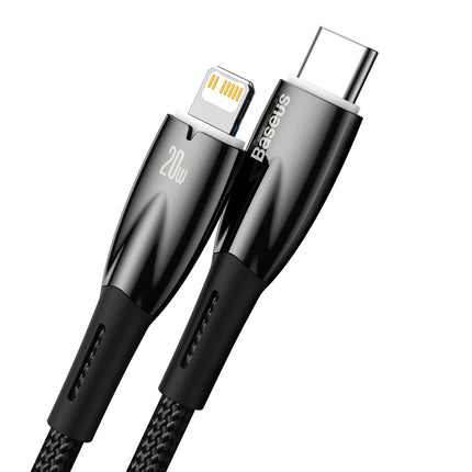 BASEUS Cable for fast charging iPhone USB-C - Lightning 480Mb/s PD 20W 2m black – image 2