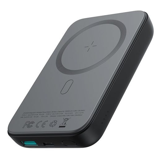 JOYROOM Mini Power Bank 10000mAh magnetic with QC PD USB USB-C charger, black