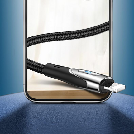 JOYROOM iPhone USB-A - Lightning Fast Charging Cable Sharp Series 1.2m black – image 2