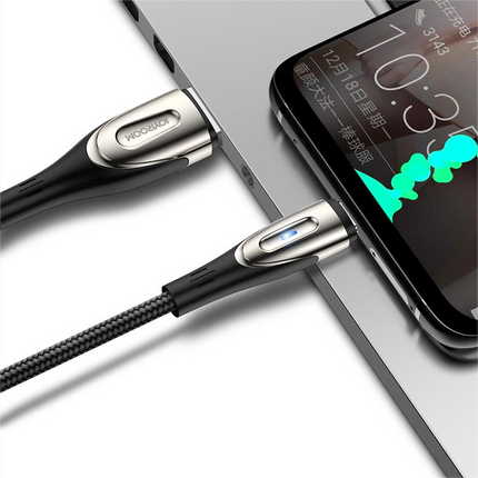 JOYROOM iPhone USB-A - Lightning Fast Charging Cable Sharp Series 1.2m black – image 5