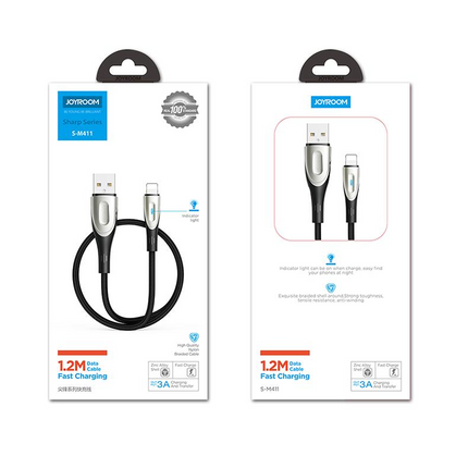 JOYROOM iPhone USB-A - Lightning Fast Charging Cable Sharp Series 1.2m black – image 9