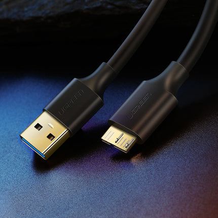 UGREEN Cable drive cable USB-A 3.0 - Micro USB-B SuperSpeed ​​5Gb/s 1m black – image 2