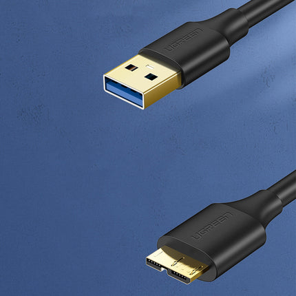 UGREEN Cable drive cable USB-A 3.0 - Micro USB-B SuperSpeed ​​5Gb/s 1m black – image 5