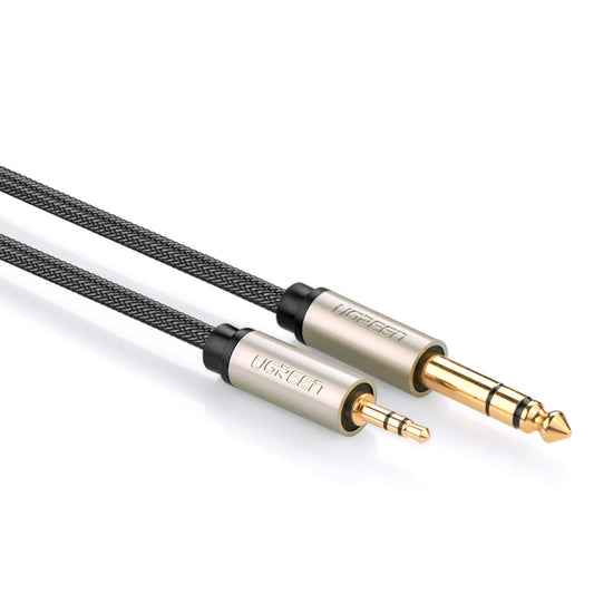 UGREEN TRS audio adapter cable mini jack 3.5mm - jack 6.35mm 2m gray