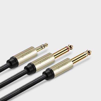 UGREEN Cable audio splitter mini jack 3.5 mm - 2x jack 6.35 mm 1m gray – image 6