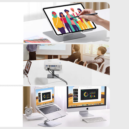 UGREEN Stand, foldable stand for laptop, tablet, for standing work, silver – image 9