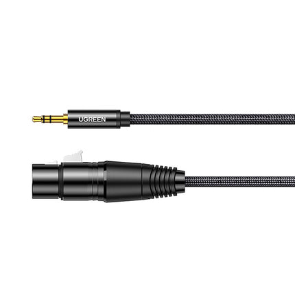 UGREEN Cable audio cable 3.5mm mini jack (male) - XLR (female) 1m black – image 2