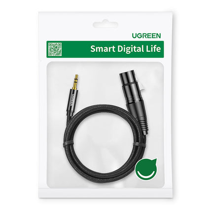 UGREEN Cable audio cable 3.5mm mini jack (male) - XLR (female) 1m black – image 5