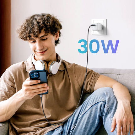 UGREEN GaN 1x USB-C 30W PD Nexode Mini fast charger, white – image 5
