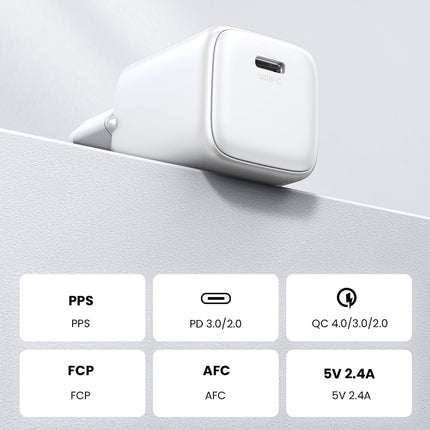 UGREEN GaN 1x USB-C 30W PD Nexode Mini fast charger, white – image 8