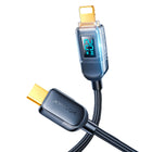 JOYROOM iPhone USB-C - Lightning cable with display 20W 1.2 m black