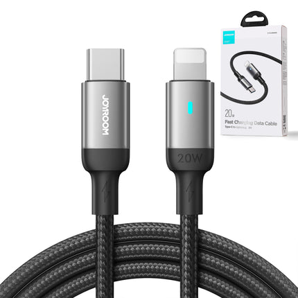 JOYROOM Cable for iPhone USB-C - Lightning A10 Series 20W 1.2m black – image 4