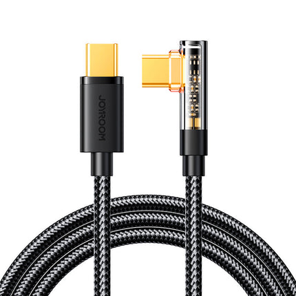 JOYROOM Angled USB-C cable for fast charging and data transfer 100W 1.2m black