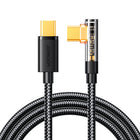JOYROOM Angled USB-C cable for fast charging and data transfer 100W 1.2m black