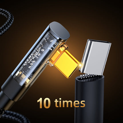 JOYROOM Angled USB-C cable for fast charging and data transfer 100W 1.2m black – image 14