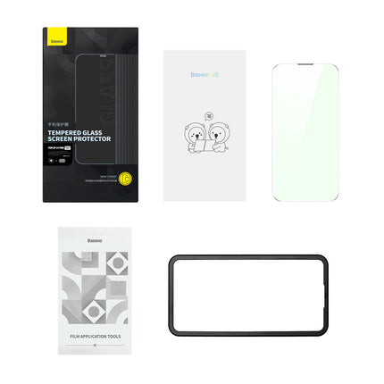 BASEUS Tempered glass for iPhone 14 Pro, full screen, 0.3mm Anti Blue Light – image 8