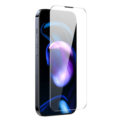 BASEUS Full screen tempered glass for iPhone 14 Pro with 0.3mm speaker cover – image 3