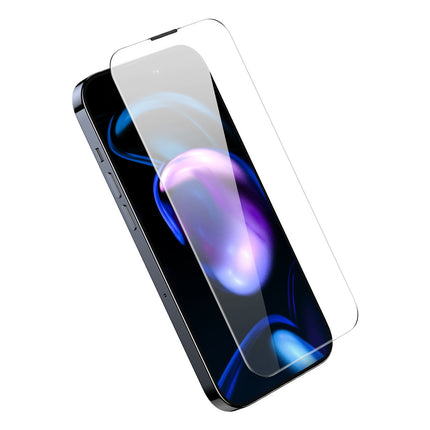 BASEUS Full screen tempered glass for iPhone 14 Pro with 0.3mm speaker cover – image 4