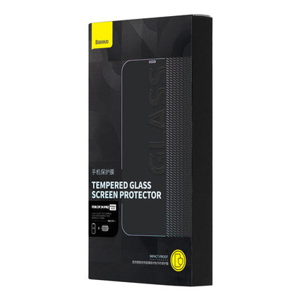 BASEUS Full screen tempered glass for iPhone 14 Pro with 0.3mm speaker cover – image 5