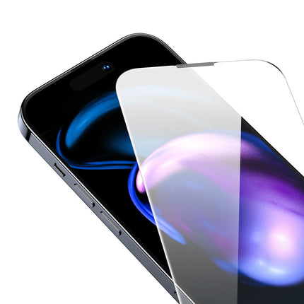 BASEUS Full screen tempered glass for iPhone 14 Pro with 0.3mm speaker cover – image 7