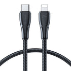 JOYROOM Durable cable for iPhone Surpass Series USB-C - Lightning 20W 0.25m black