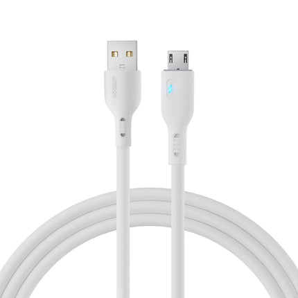 JOYROOM Cable with LED indicator USB - micro USB 2.4A 2m white