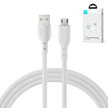 JOYROOM Cable with LED indicator USB - micro USB 2.4A 2m white – image 8