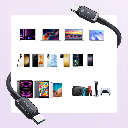 JOYROOM Cable USB-C - USB-C 100W 1.2m black – image 5