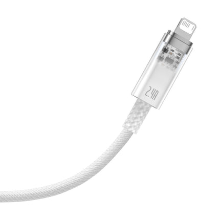 BASEUS Braided cable for iPhone Explorer Series USB - Lightning 2.4A 2m white – image 3