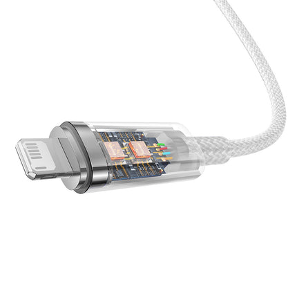 BASEUS Braided cable for iPhone Explorer Series USB - Lightning 2.4A 2m white – image 7
