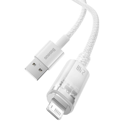 BASEUS Braided cable for iPhone Explorer Series USB - Lightning 2.4A 2m white – image 8