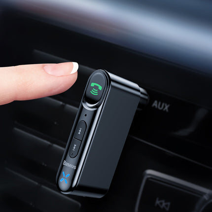 BASEUS Bluetooth AUX car transmitter mini jack 3.5 mm Overseas Edition black – image 11