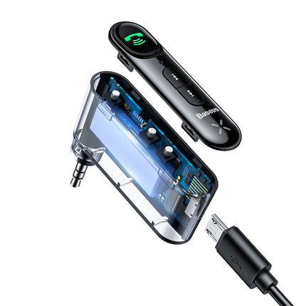 BASEUS Bluetooth AUX car transmitter mini jack 3.5 mm Overseas Edition black – image 5