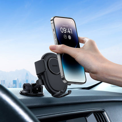 BASEUS UltraControl Lite Series black car phone holder – image 8