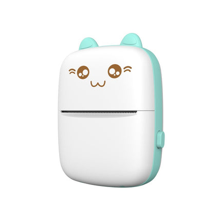 HURTEL Mini Cat thermal label printer cheat sheet from Bluetooth phone Fun Print blue – image 3
