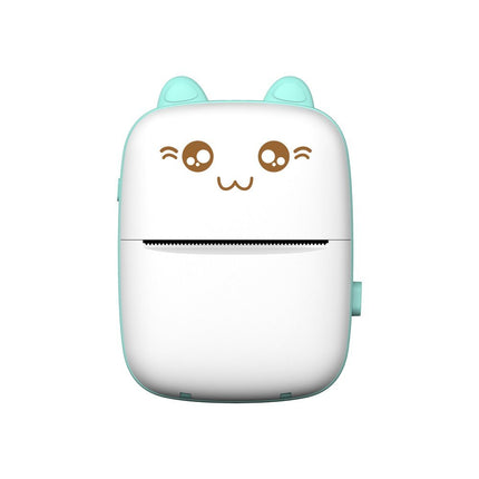 HURTEL Mini Cat thermal label printer cheat sheet from Bluetooth phone Fun Print blue – image 4