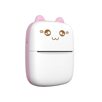 HURTEL Mini Cat thermal label printer cheat sheet from Bluetooth phone Fun Print pink – image 11