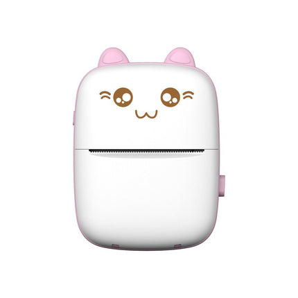 HURTEL Mini Cat thermal label printer cheat sheet from Bluetooth phone Fun Print pink – image 6