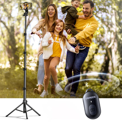 UGREEN Selfie stick with stand and Bluetooth remote control, long selfie stick 1.8 m, black – image 8