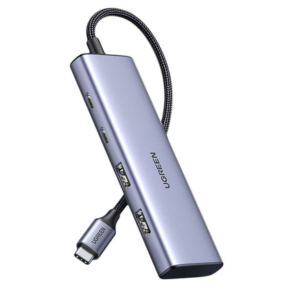 UGREEN HUB USB-C port adapter - 2x USB-A 2x USB-C 20cm gray
