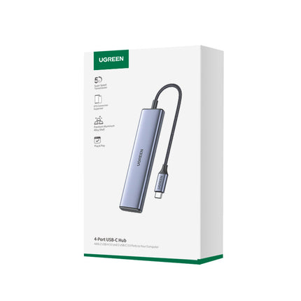UGREEN HUB USB-C port adapter - 2x USB-A 2x USB-C 20cm gray – image 5