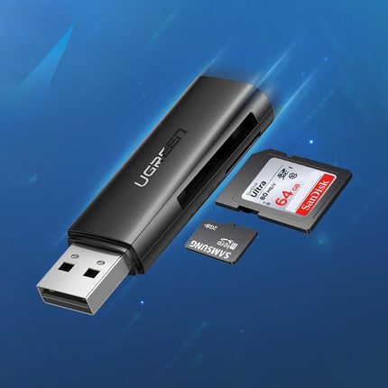 UGREEN SD TF memory card reader for computer USB 3.0 black – image 4