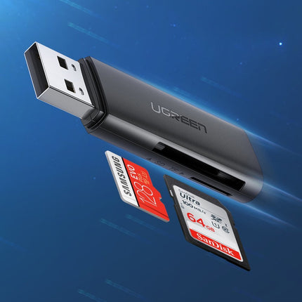 UGREEN SD TF memory card reader for computer USB 3.0 black – image 5