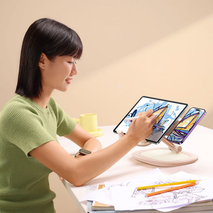 BASEUS Adjustable stand for tablet and phone Seashell Series pink – image 11