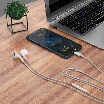 DUDAO In-ear wired headphones with a 3.5mm minijack connector, white – image 3