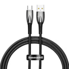 BASEUS Durable flexible fast charging cable USB-A - USB-C 100W 1m black