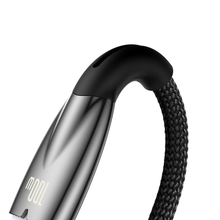 BASEUS Durable flexible fast charging cable USB-A - USB-C 100W 1m black – image 10
